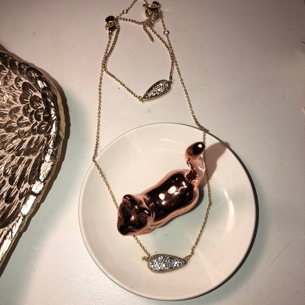 Gorgeous gold sequin necklace and bracelet